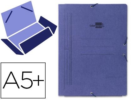 CARPETA GOMAS SOLAPAS 4º LIDERPAPEL CARTON AZUL 15800 | 8423473158009 | Librería Castillón - Comprar libros online Aragón, Barbastro