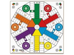 TABLERO PARCHIS 4 Y 6 JUGADORES MADERA 40X40CM | 8422878701209 | Librería Castillón - Comprar libros online Aragón, Barbastro