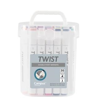 Rotuladores Doble Punta Campus University Twist 36 colores | 8426307336109 | Librería Castillón - Comprar libros online Aragón, Barbastro