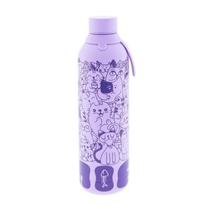 BOTELLA TÉRMICA /THERMAL BOTTLE 710ML - LILAC MIAU CATS | 8435458104161 | Librería Castillón - Comprar libros online Aragón, Barbastro