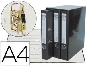 MODULO ELBA 3 ARCHIVADORES DE PALANCA DIN A4 2 ANILLAS NEGRO | 8427291123843 | Librería Castillón - Comprar libros online Aragón, Barbastro