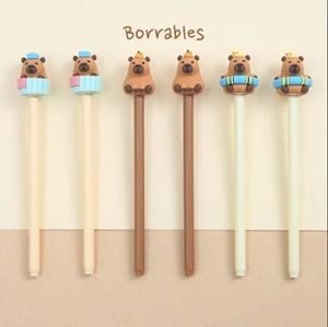 BOLÍGRAFO GEL BORRABLE CAPYBARA 3D | 8431234196504 | Librería Castillón - Comprar libros online Aragón, Barbastro