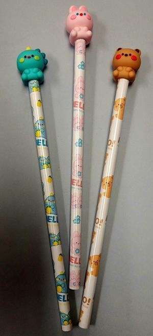 LÁPIZ DECORADO KAWAII CON GOMA 3D BEAR AND FRIENDS | 8431234196351 | Librería Castillón - Comprar libros online Aragón, Barbastro