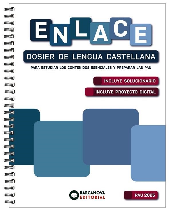 Enlace. Dosier de Lengua castellana. Bachillerato 2025 | 9788448962838 | Cánovas, Germán | Librería Castillón - Comprar libros online Aragón, Barbastro