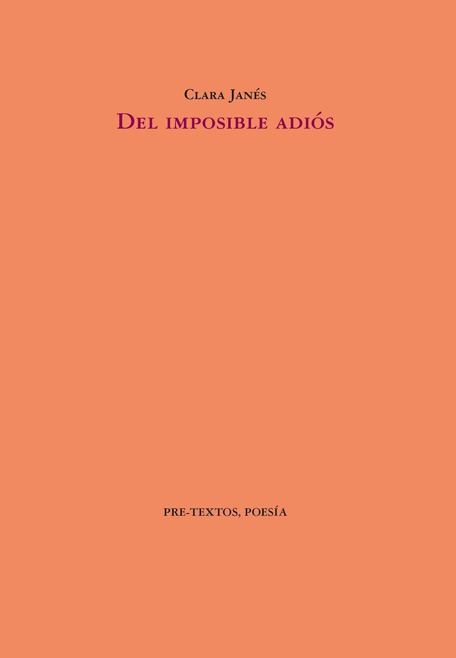 Del imposible adiós | 9788410309258 | Janés, Clara | Librería Castillón - Comprar libros online Aragón, Barbastro