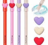 BOLÍGRAFO BORRABLE CON CORAZON TINTA AZUL 0.5 mm - 4 COLORES SURTIDOS | 5902277329707 | Librería Castillón - Comprar libros online Aragón, Barbastro