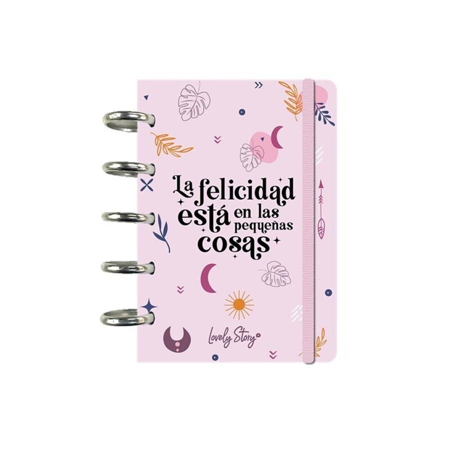Cuaderno A6 smart book La felicidad está en las pequeñas cosas Lovely Story | 8435458103126 | Librería Castillón - Comprar libros online Aragón, Barbastro