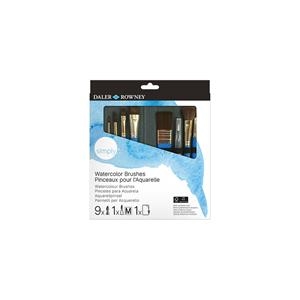 SET PINCELES DALER ROWNEY ACUARELA 10 UNIDADES + FUNDA | 5011386137926 | Librería Castillón - Comprar libros online Aragón, Barbastro