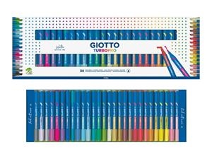 ROTULADOR GIOTTO TURBO PRO CAJA CON 30 COLORES | 8000825060908 | Librería Castillón - Comprar libros online Aragón, Barbastro