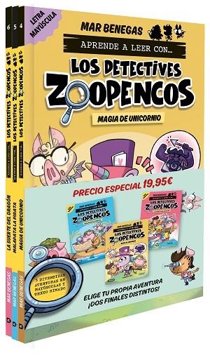 Pack Aprende a leer con... ¡Los Detectives Zoopencos! 4, 5 y 6: En letra MAYÚSCU | 9788408299226 | Benegas, Mar | Librería Castillón - Comprar libros online Aragón, Barbastro