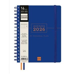AGENDA FINOCAM ESPIRAL 16 MESES 2025/26 CAMPUS 1/4 SEMANA VISTA VERTICAL AZUL | 8422952396888 | Librería Castillón - Comprar libros online Aragón, Barbastro