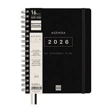 AGENDA FINOCAM ESPIRAL 16 MESES 2025/26 CAMPUS 1/4 SEMANA VISTA VERTICAL NEGRA | 8422952396895 | Librería Castillón - Comprar libros online Aragón, Barbastro