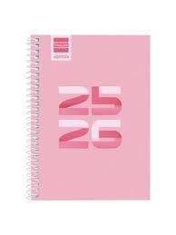 AGENDA FINOCAM ESPIRAL 2025/26 COOL 1/8  1 DÍA PÁGINA ROSA | 8422952398028 | Librería Castillón - Comprar libros online Aragón, Barbastro