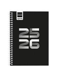 AGENDA FINOCAM ESPIRAL 2025/26 COOL 1/8  1 DÍA PÁGINA NEGRA | 8422952398035 | Librería Castillón - Comprar libros online Aragón, Barbastro