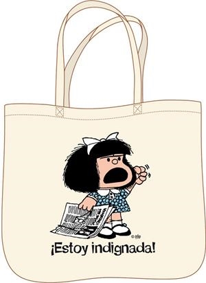 BOLSA MAFALDA.¡Estoy indignada! | 9791259575265 | Quino | Librería Castillón - Comprar libros online Aragón, Barbastro