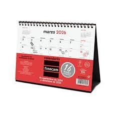 CALENDARIO FINOCAM SOBREMESA S 16 MESES 2025/26 | 8422952397069 | Librería Castillón - Comprar libros online Aragón, Barbastro