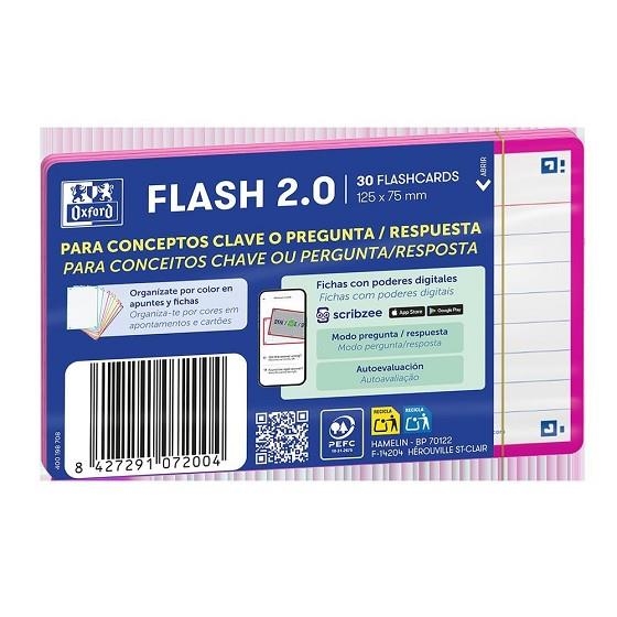 FICHAS REVISION 2.0 OXFORD 75X125 2T 30F 1 LÍNEA FUCSIA - FLASCHARDS | 8427291072004 | Librería Castillón - Comprar libros online Aragón, Barbastro