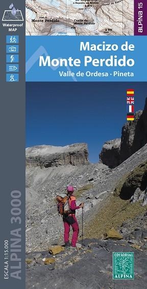 MACIZO DE MONTE PERDIDO E:1:15000 - ALPINA 3000 | 9788470111778 | Librería Castillón - Comprar libros online Aragón, Barbastro