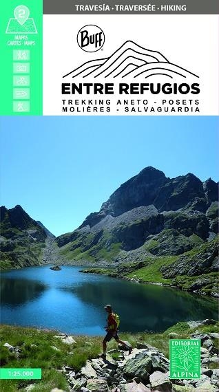 Entre Refugios Trekking Aneto-Posets Molières-Salvaguardia MAPA E:1:25000 | 9788470111549 | Librería Castillón - Comprar libros online Aragón, Barbastro