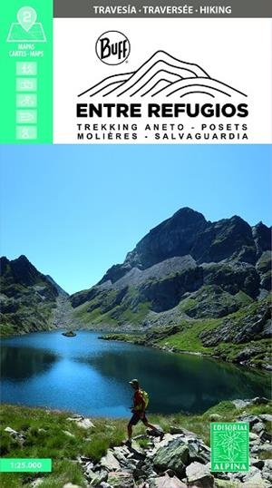 Entre Refugios Trekking Aneto-Posets Molières-Salvaguardia MAPA E:1:25000 | 9788470111549 | Librería Castillón - Comprar libros online Aragón, Barbastro