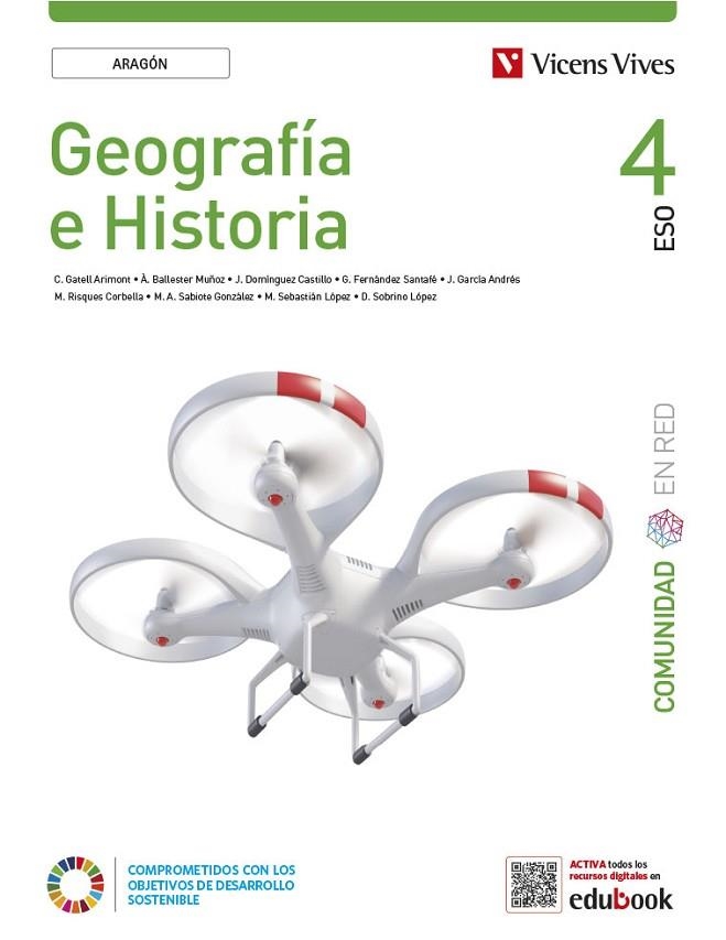 Geografía e Historia 4 Aragón (Comunidad en Red) | 9788468293745 | Sebastian Lopez, Maria/Gatell Arimont, Cristina/Sobrino Lopez, Diego/Sabiote González, María Ángeles | Librería Castillón - Comprar libros online Aragón, Barbastro