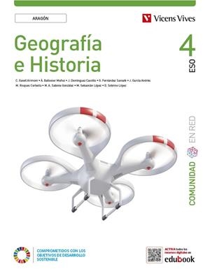 4ESO Geografía e Historia 4 Aragón (Comunidad en Red) | 9788468293745 | Sebastian Lopez, Maria/Gatell Arimont, Cristina/Sobrino Lopez, Diego/Sabiote González, María Ángeles | Librería Castillón - Comprar libros online Aragón, Barbastro