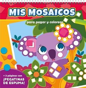 MIS MOSAICOS PARA PEGAR Y COLOREAR. ANIMALES SALVAJES | 9788410515239 | Librería Castillón - Comprar libros online Aragón, Barbastro
