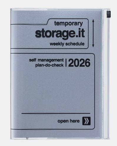 Mark’s – Agenda Semanal curso sept 25 - dic 26 Storage.it Silver A5 (16,4 x 21,5 cm) | 4550045143973 | Librería Castillón - Comprar libros online Aragón, Barbastro