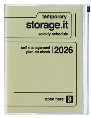 Mark’s – Agenda Semanal curso sept 25 - dic 26 Storage.it Yellow A5 (16,4 x 21,5 cm) | 4550045144000 | Librería Castillón - Comprar libros online Aragón, Barbastro