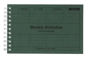 Mark’s – Weekly Schedule Green – Planificador Semanal sin fecha A6 (15 x 10 cm) | 4550045122404 | Librería Castillón - Comprar libros online Aragón, Barbastro