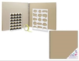 ALBUM FOTOS HOJAS KRAFT 25X25 CM - 20 HOJAS | 8430173299789 | Librería Castillón - Comprar libros online Aragón, Barbastro