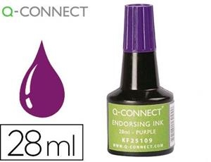 TINTA TAMPON Q-CONNECT VIOLETA FRASCO 28 ML KF25109 | 5705831251090 | Librería Castillón - Comprar libros online Aragón, Barbastro