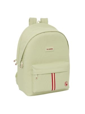 MOCHILA DOBLE PARA PORTATIL 15,6" + USB EL GANSO BASICS BEIGE | 8412688599554 | Librería Castillón - Comprar libros online Aragón, Barbastro