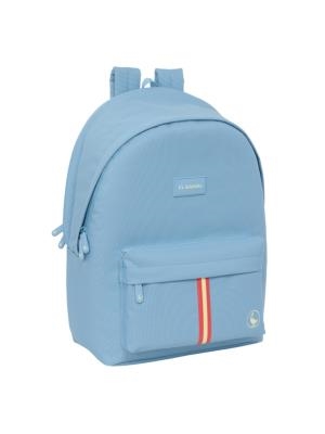 MOCHILA DOBLE PARA PORTATIL 15,6" + USB EL GANSO BASICS AZUL CLARO CERULEAN | 8412688599530 | Librería Castillón - Comprar libros online Aragón, Barbastro