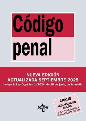 Código Penal | 9788430993093 | Editorial Tecnos | Librería Castillón - Comprar libros online Aragón, Barbastro