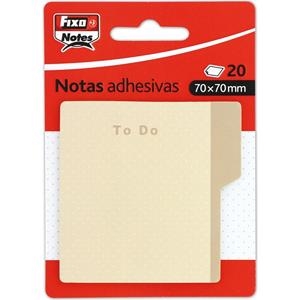 NOTAS ADHESIVAS 70X70 MM FIXO KRAFT PUNTOS 20 HOHAS | 8413623507542 | Librería Castillón - Comprar libros online Aragón, Barbastro