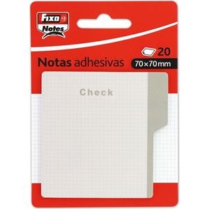 NOTAS ADHESIVAS 70X70 MM FIXO CUADROS 20 HOHAS | 8413623507559 | Librería Castillón - Comprar libros online Aragón, Barbastro