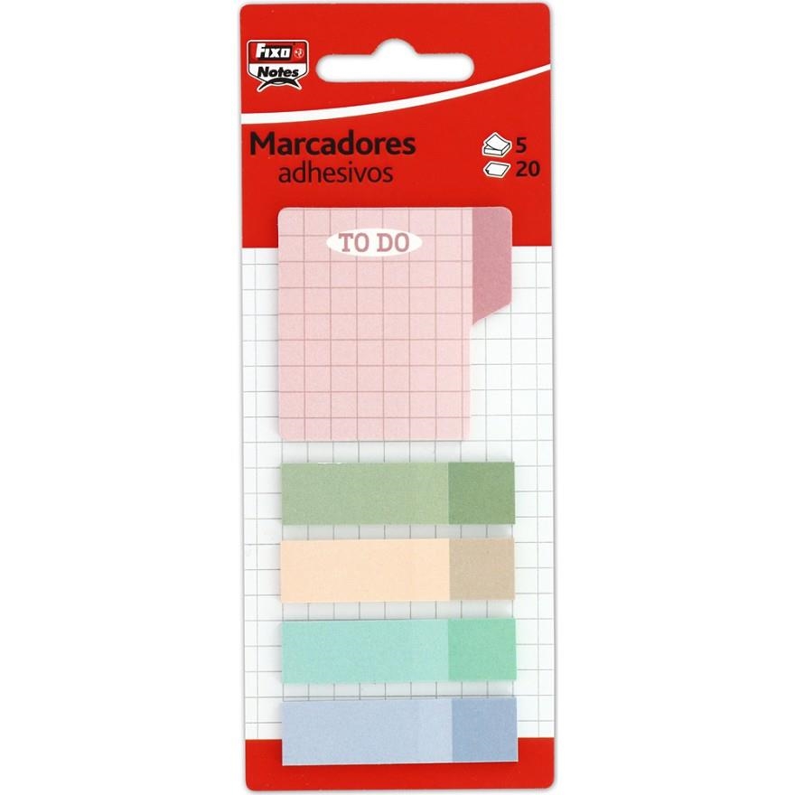 PACK 5 MARCADORES 20H ADHESIVOS FIXO BANDERITAS TODO SURITDO | 8413623507566 | Librería Castillón - Comprar libros online Aragón, Barbastro