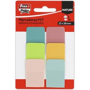 Pack 5 marcadores 25x38mm Nature FIXO | 8413623507610 | Librería Castillón - Comprar libros online Aragón, Barbastro