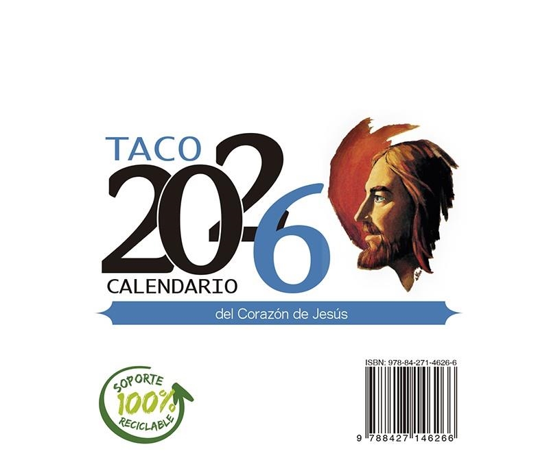 Taco Calendario del Corazón de Jesús - Notas con soporte - 2026 | 9788427149830 | Grupo de Comunicación Loyola | Librería Castillón - Comprar libros online Aragón, Barbastro
