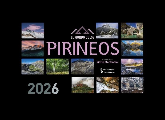CALENDARIO EL MUNDO DE LOS PIRINEOS 2026 | 9788482169422 | MONTMANY, MARTA | Librería Castillón - Comprar libros online Aragón, Barbastro