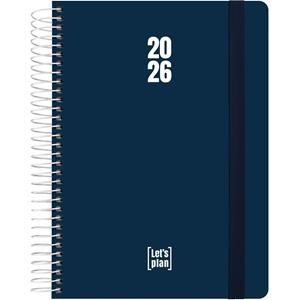 AGENDA GRAFOPLAS 2026 DÍA PAGINA 15X21CM ESPIRAL TAPA PLASTICO AZUL | 8413623214402 | Librería Castillón - Comprar libros online Aragón, Barbastro