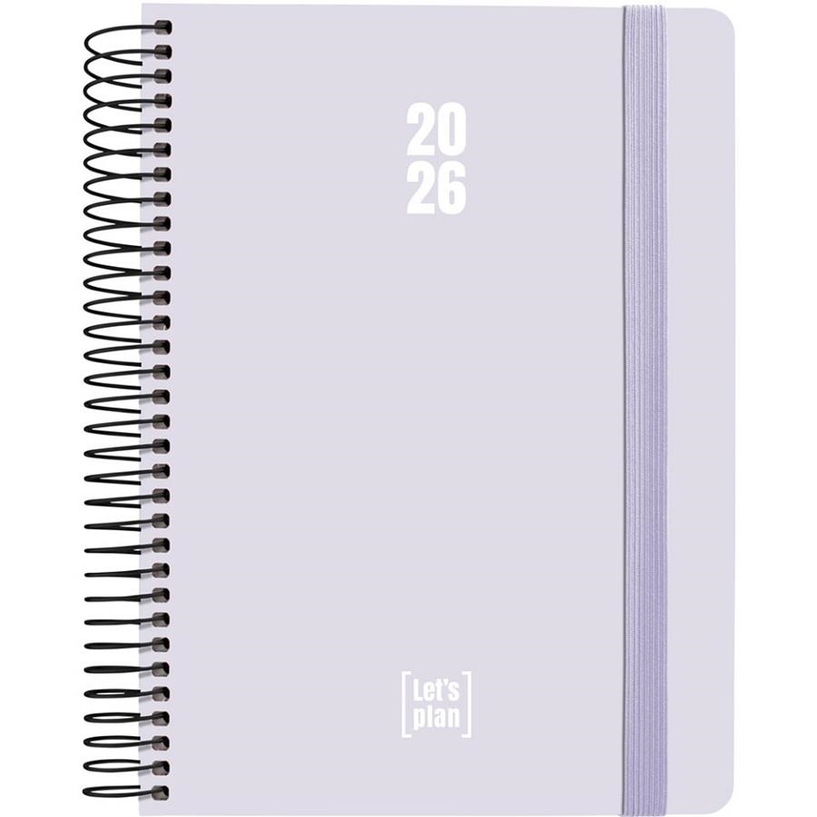 AGENDA GRAFOPLAS 2026 DÍA PAGINA 15X21CM ESPIRAL TAPA DURA COLORS LAVANDA SOFT | 8413623214341 | Librería Castillón - Comprar libros online Aragón, Barbastro