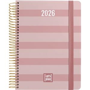 AGENDA GRAFOPLAS 2026 DÍA PAGINA 15X21CM ESPIRAL DESING STRIPES | 8413623214464 | Librería Castillón - Comprar libros online Aragón, Barbastro