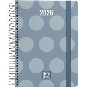 AGENDA GRAFOPLAS 2026 DÍA PAGINA 15X21CM ESPIRAL DESING DOTS | 8413623214488 | Librería Castillón - Comprar libros online Aragón, Barbastro