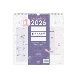 CALENDARIO FINOCAM 2026 30X30 - 300x300 mm 787002726 | 8422952407249 | Librería Castillón - Comprar libros online Aragón, Barbastro