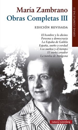 Libros (1955-1973)- revisado | 9788418526510 | Zambrano, María | Librería Castillón - Comprar libros online Aragón, Barbastro