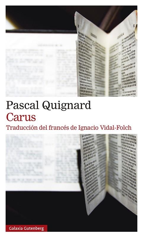 Carus | 9788419738196 | Quignard, Pascal | Librería Castillón - Comprar libros online Aragón, Barbastro