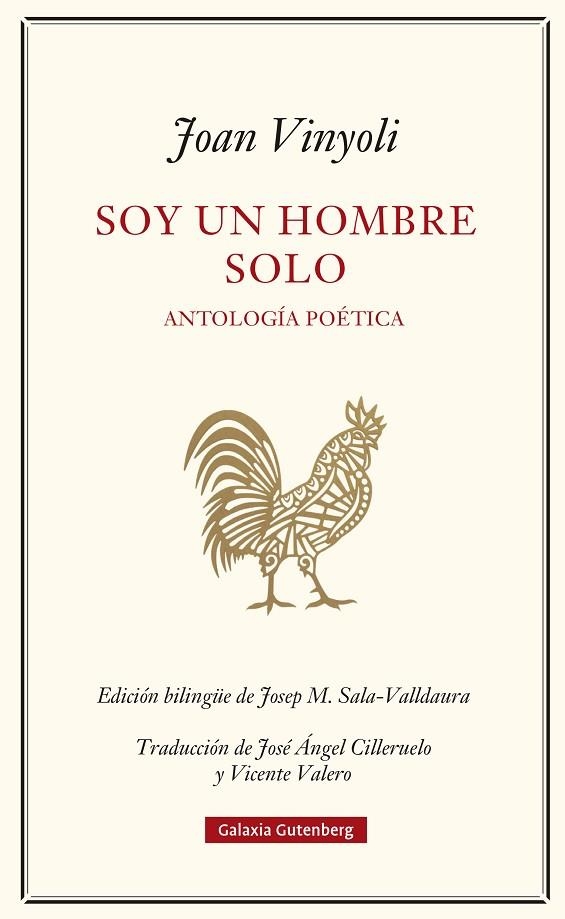 Soy un hombre solo | 9788419738769 | Vinyoli, Joan | Librería Castillón - Comprar libros online Aragón, Barbastro