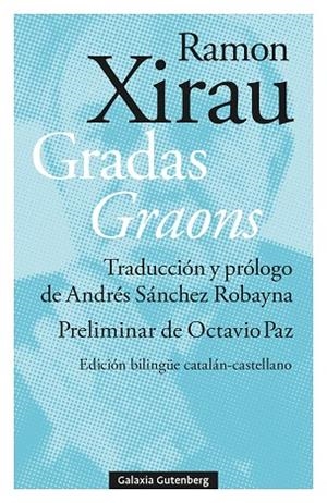 Gradas - Graons | 9788410317062 | Xirau, Ramon | Librería Castillón - Comprar libros online Aragón, Barbastro